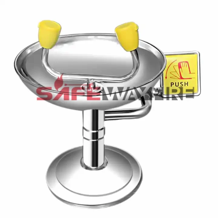 hot sale First-Aid Devices stainless steel  safety eyewash station with foot control for Eye Cleansing