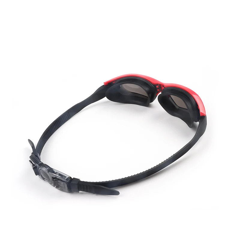 
Black color cool design anti fog mirror coated swimming goggle adult silicone swimming goggles 