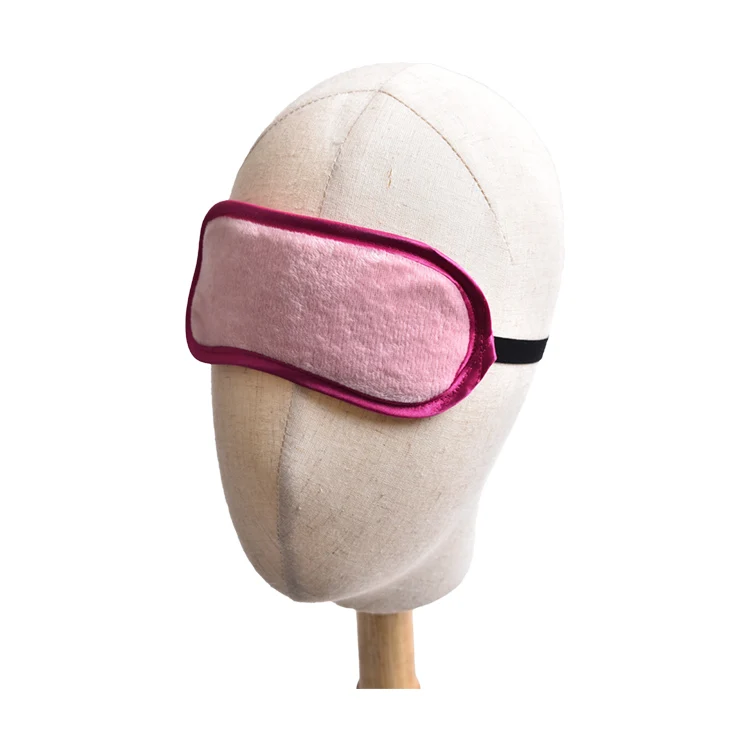 Small size Velvet Soft Colorful Eye Mask Air Freight Eyeshade For Traveling for Kids and children