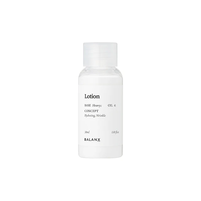 natural extracts from Korea Balanx Customized Lotion Labeling with individual skin analysis data skin change cycle
