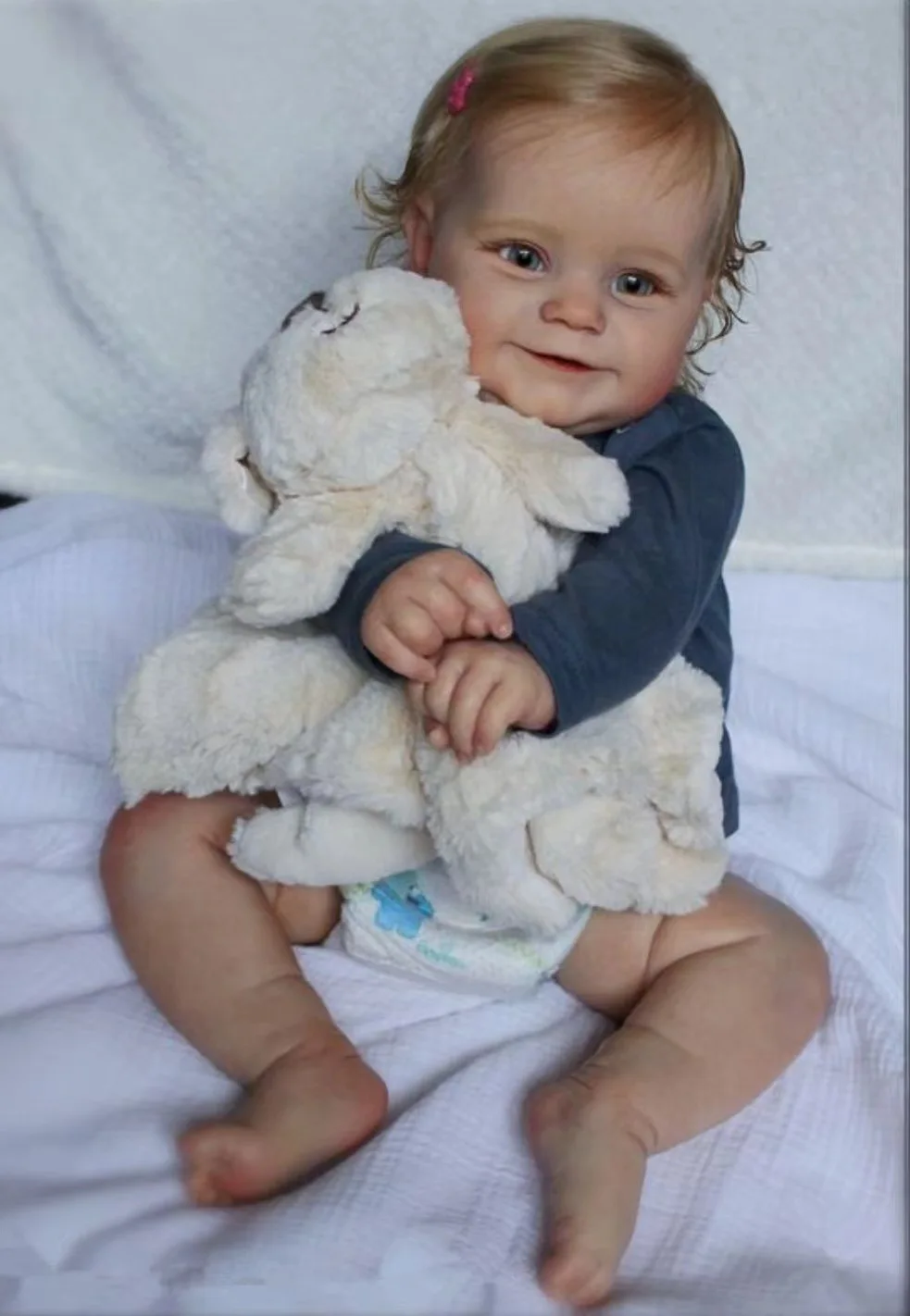 24 Inch 60cm Real Looking Newborn Doll Weighted Soft Silicone Baby Reborn Girl Dolls Realistic Toddler Girl