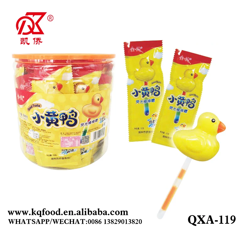 10g Glowing Duck Shaped Lollipop
