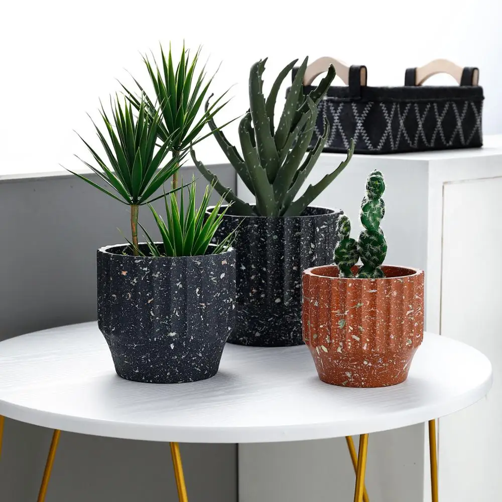Hipster Creative New Vintage Big Cement Plant Pots