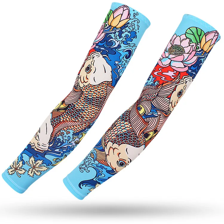 Viscose fiber sun-protection oversleeves Outdoor riding  tattoo men and women arm guard driving arm sleeve fishing oversleeve
