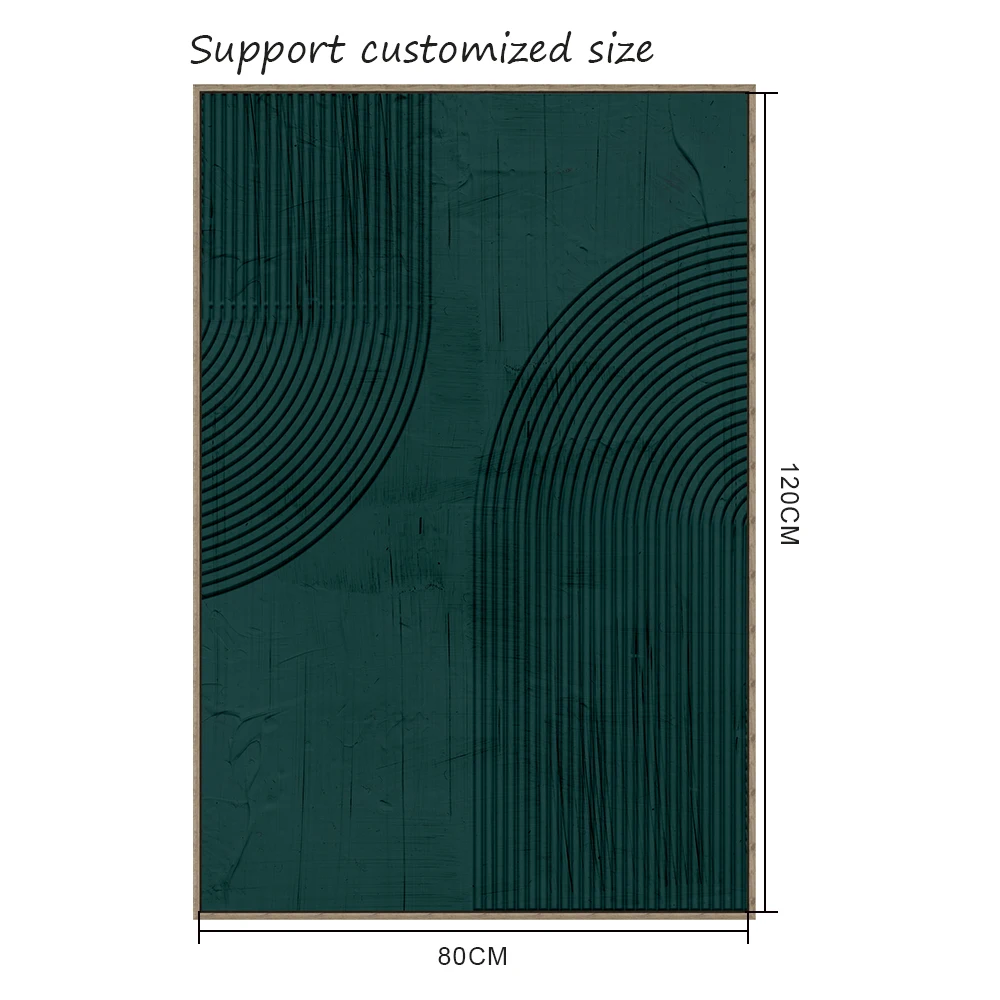 high quality abstract oil paintings 100%  handpainted modern wall art blue green still life paintings wall decor framed pictures