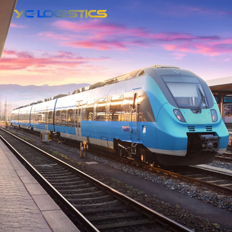 railway shipping agent FBA DDP service fast train shipping  China to poland netherlands spain uk railway freight