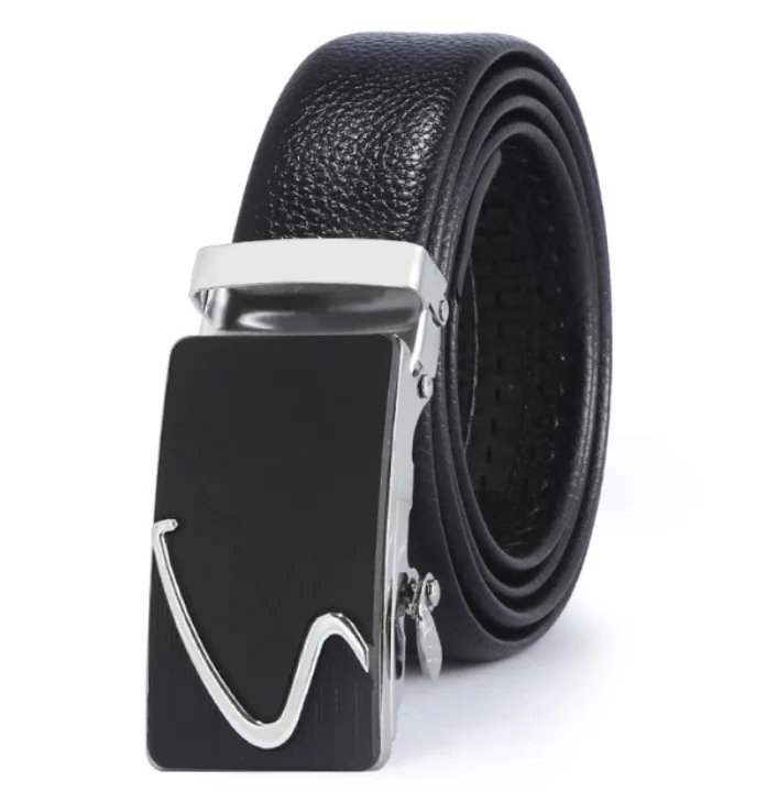 Кожаный ремень с автоматической