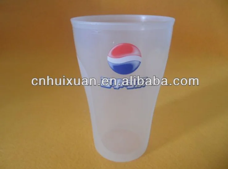ECO Friendly Transparent pepsi PP plastic cup with round bottom