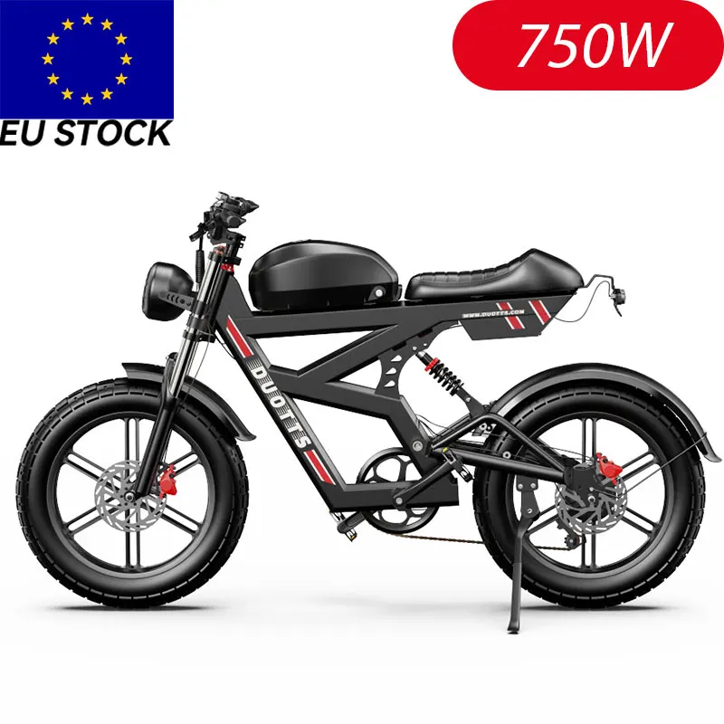 DUOTTS Wholesale 750W Rear Hub Motor 52V 27Ah 20*4.0 Wheel Diameter Aluminium Alloy Electric Mountain Bike Disc Lithium Battery