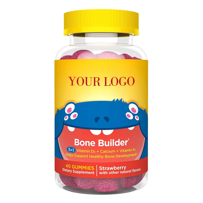 Customize logo vitamin d3 vitamins bear gummies with private label