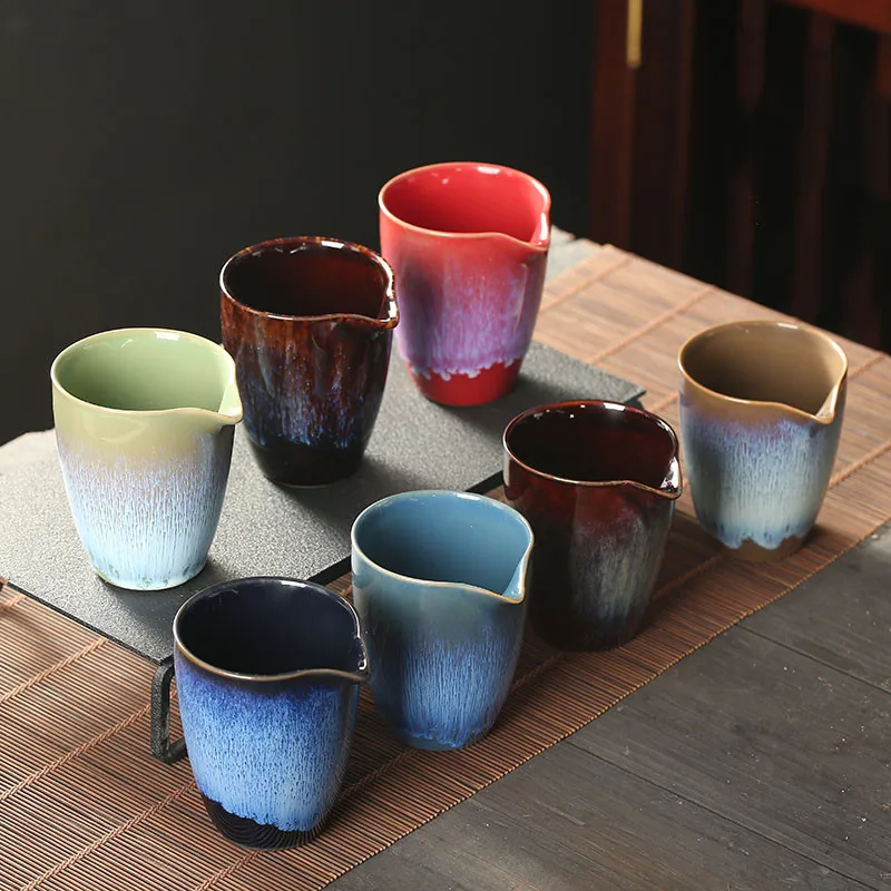 Classic Design Ceramic Tea Cup Kiln-Changed Kung Fu Tea Set with Fair Cup and Tea Splitter