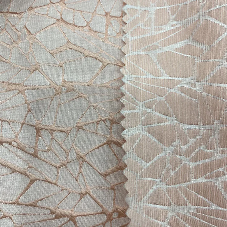 Shaoxing Lizabella jacquard 75d polyester elastane waffle fabric 100 polyester dobby