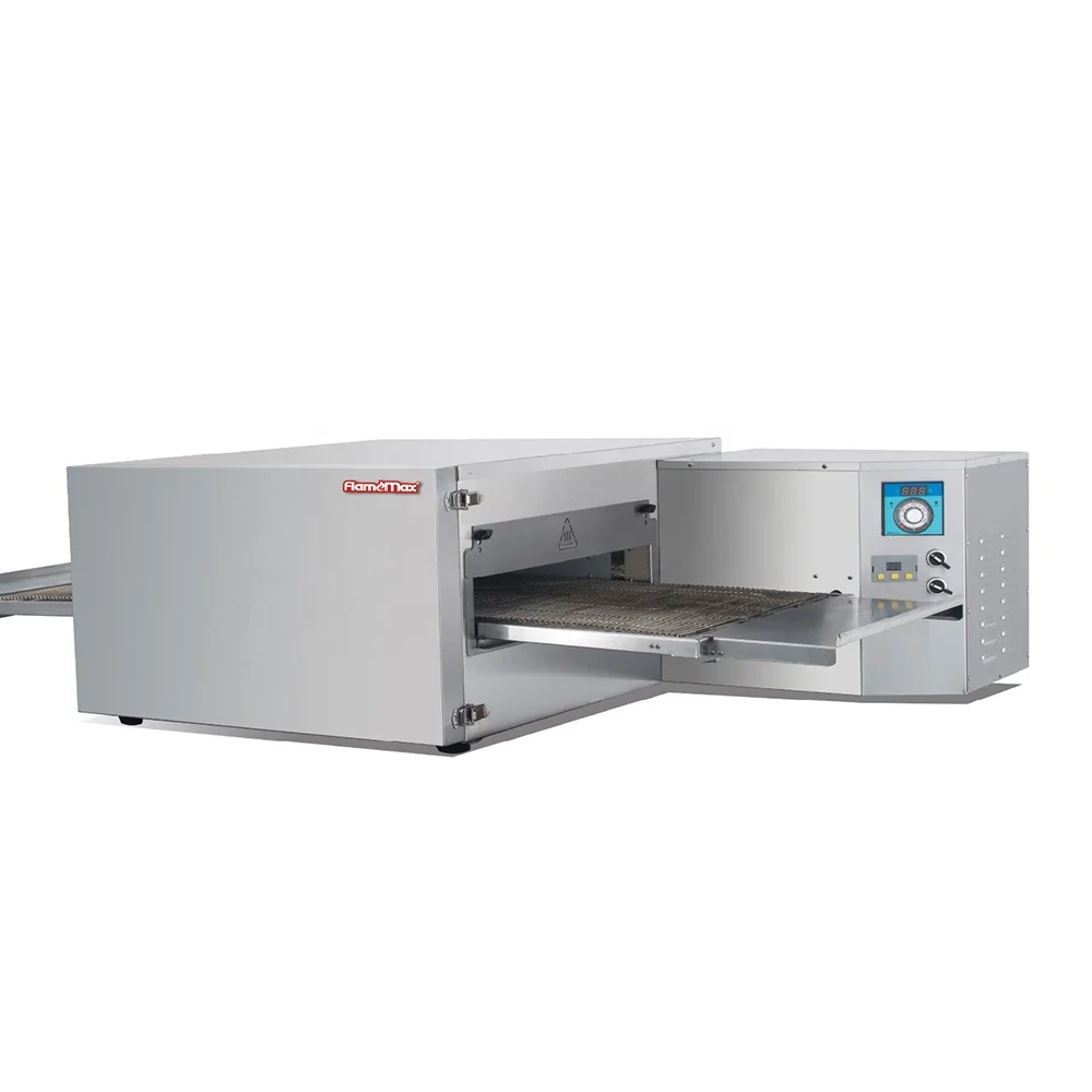 Коммерческое 19-дюймовое пекарское оборудование, электрическая конвейерная печь горячего воздуха для пиццы