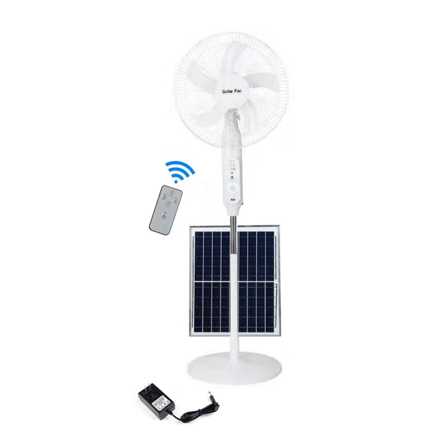 Good Quality Cheap Household Solar Powered Stand Fan 25W Portable Air Cooler Fan Fast Charging