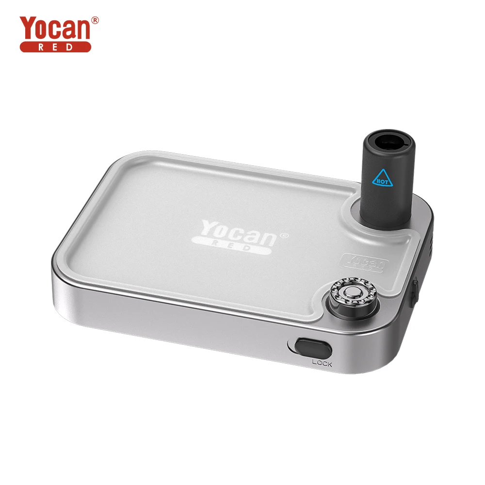 High-Temperature Torch Lighter Yocan Red Slate Adjustable Flame Fillable Butane Gas Flame Torches