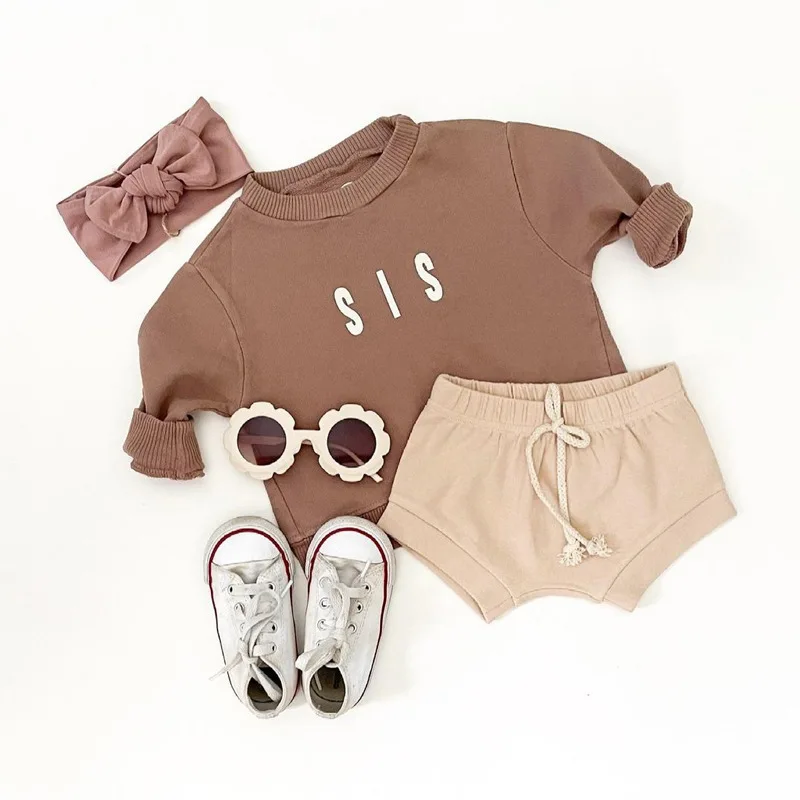 Wholesale Crewneck Girls Sweater Long Sleeve Winter Baby Boys Clothing Girl Clothes Baby Kids Newborn Cotton Pullover Sweater