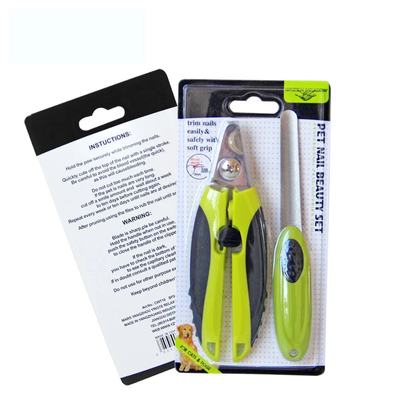 Professional Pet Nail Clippers and Claw Trimmer with Safety For Animals Paws Grooming Dog Cat Clippers