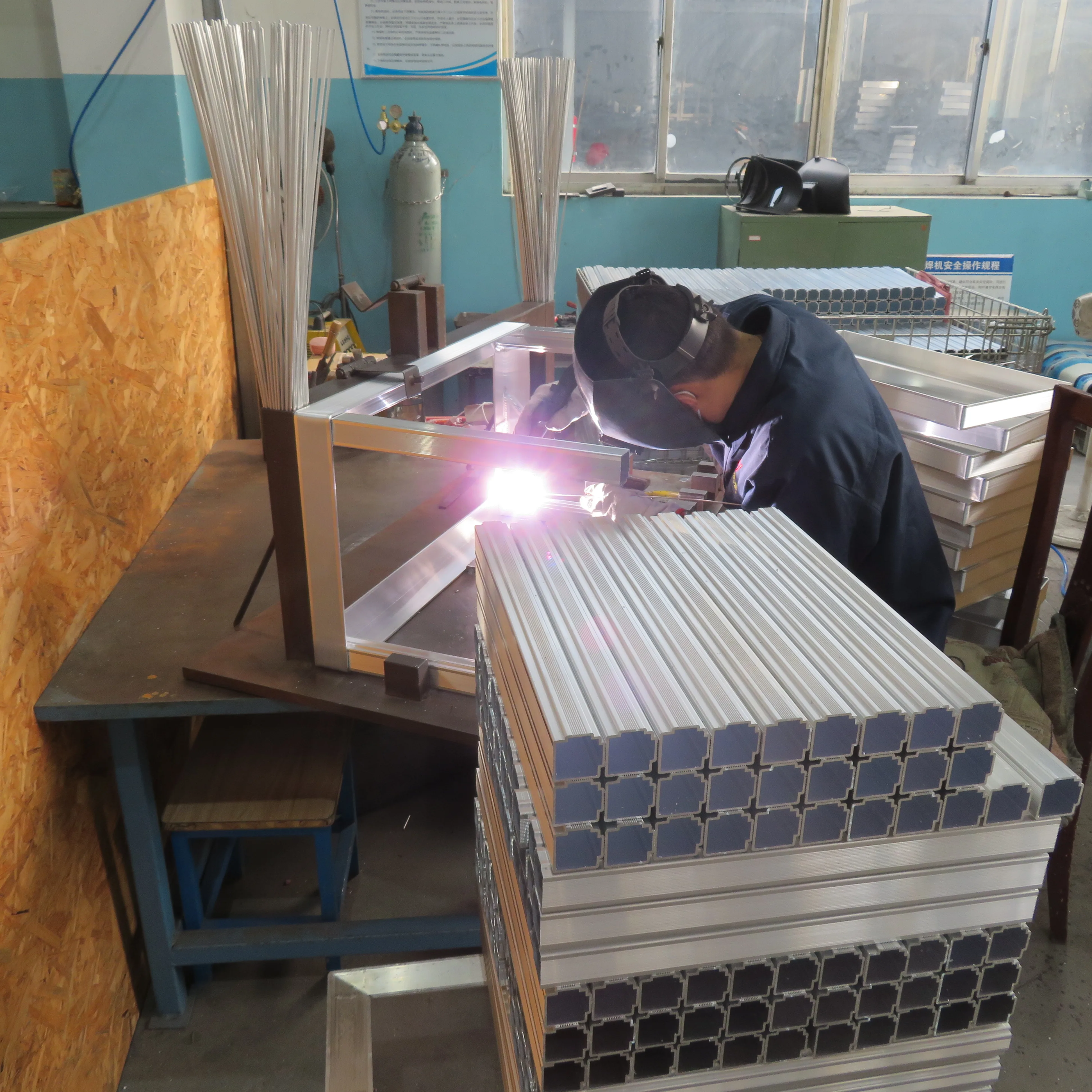 OEM Aluminum Processing Service Welding Frame Metal Rack Kitchen Racks