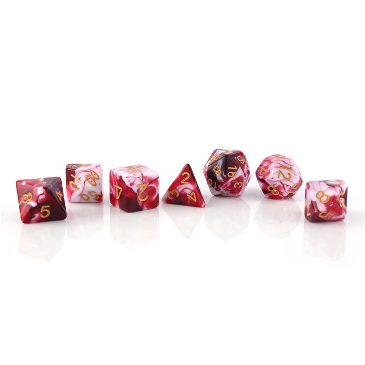 High quality and good price glow in the dark dice set