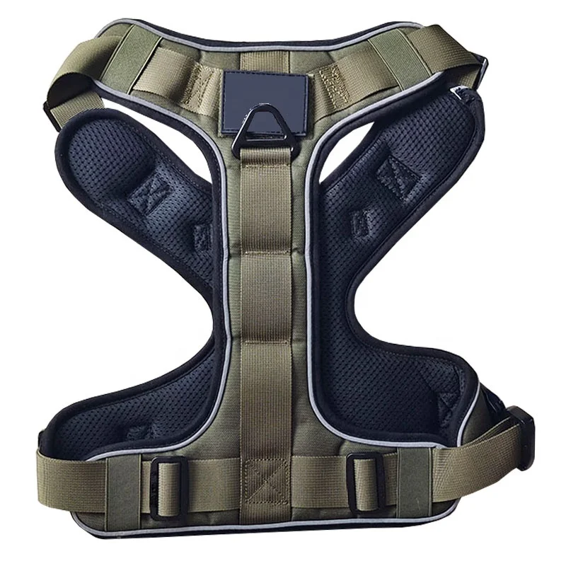 Custom Logo Heavy Duty Soft Neoprene Mesh Padded Nylon Tactical Adjustable Sublimation Tri-Harness