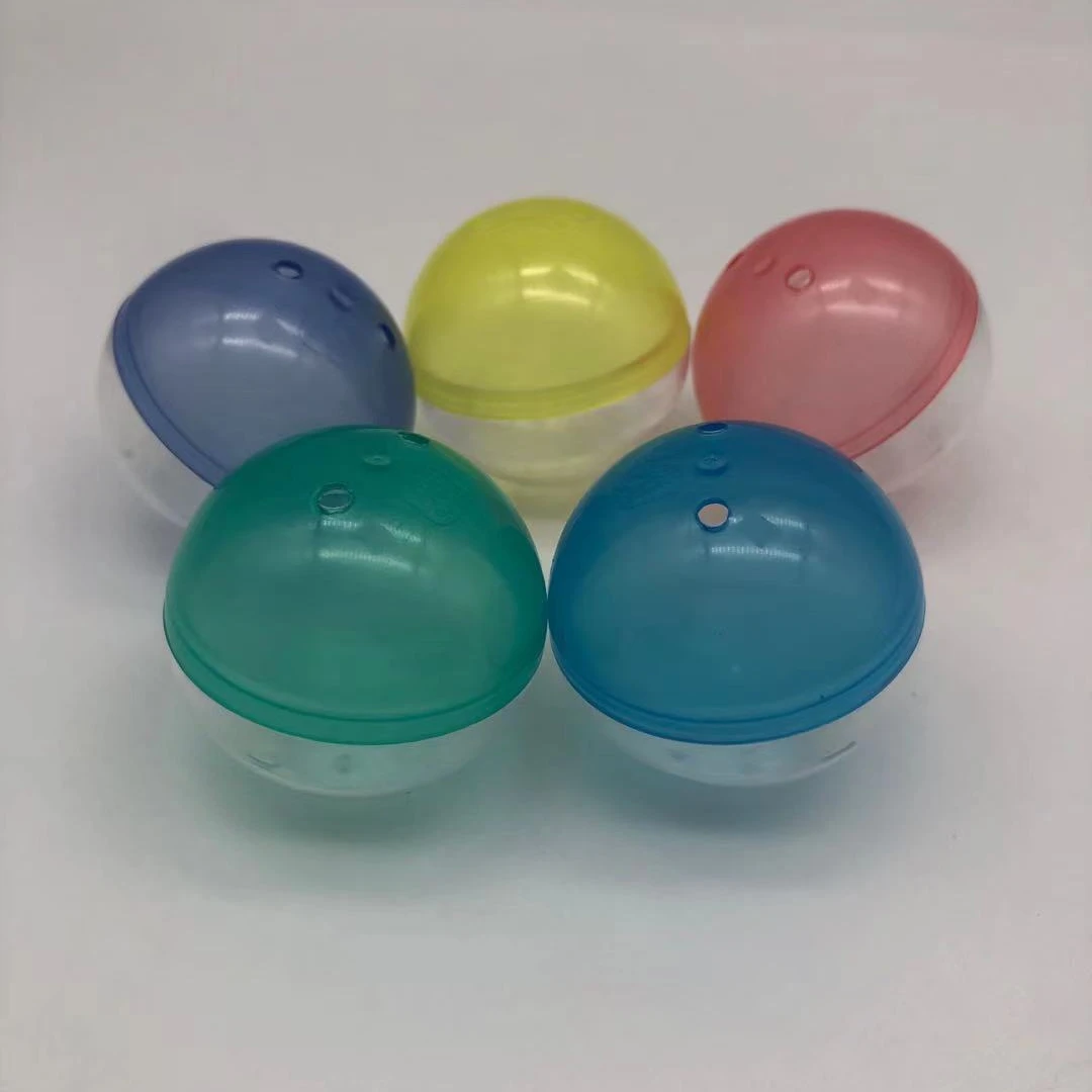 BSCI Plastic Toy Egg Capsule Ball Transparent Colour Empty Capsule  clear 40mm empty plastic capsule toy