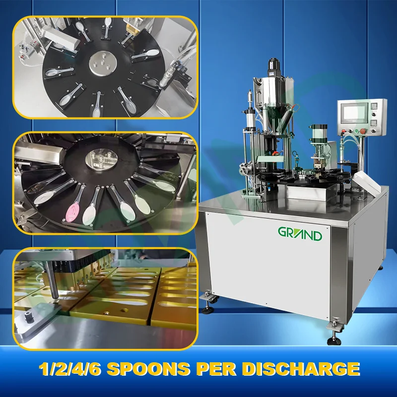 Monodose Cough syrup spoon filling sealing Pharmaceutical machine honey spoon packaging machine