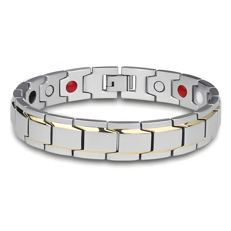 Fashion Hot Sales Stainless Steel Watch Strap 18K Gold Plated Watchband Chain Bracelet for Man Woman