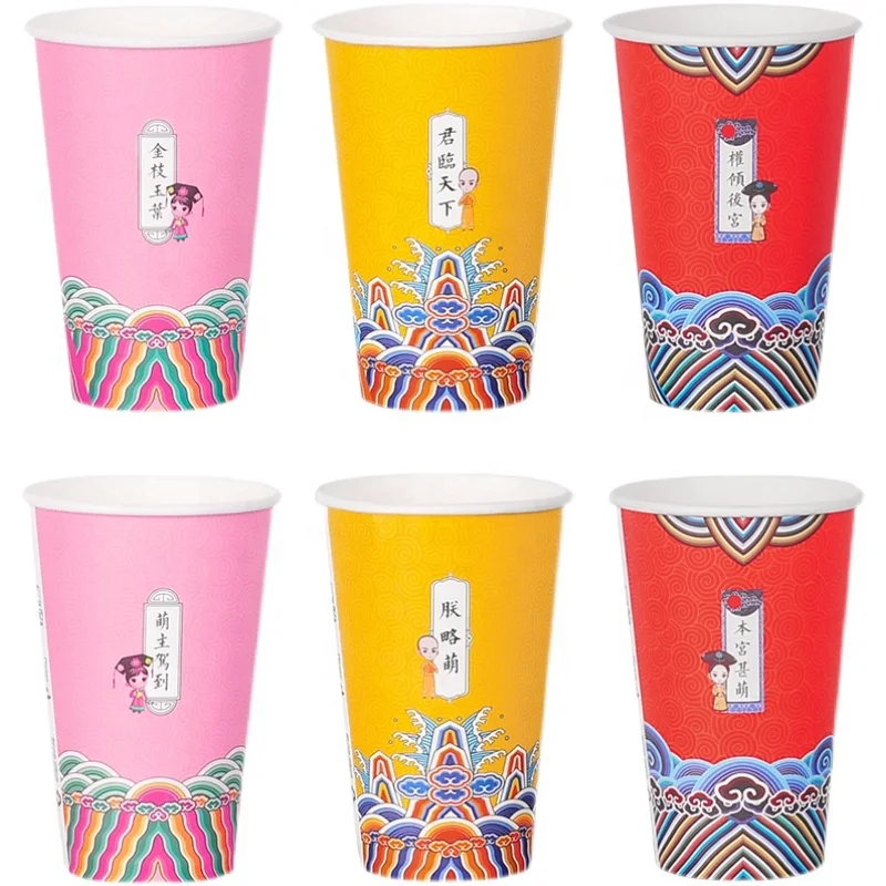 8 oz 10 oz 12 oz 16 oz  paper corrugated paper cheap disposable coffee cup with lid and logo double wall drink cups