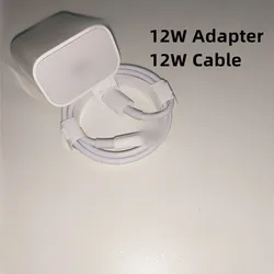 12W EU US Plug USB-C Power Adapter PD Type C Cable for iphone 12 13 Pro