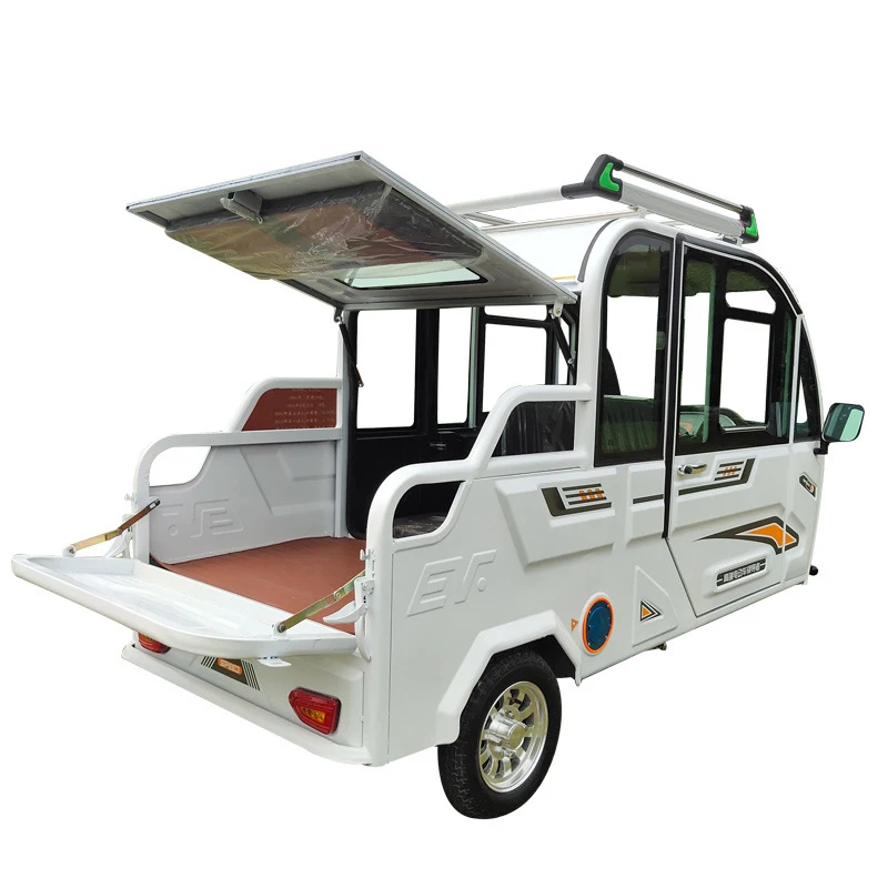 72V 2200W  New energy arrival electric tricycles vehicles with plastic cabin for the handicapped Bottom Price