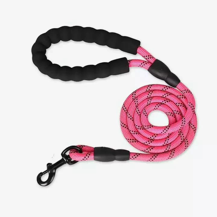 Manufacturer Heavy Duty Pet Lead Metal Hook No D Ring Reflective Training Rope Dog Leash Personalized RIBBONS Print Nylon Leash
