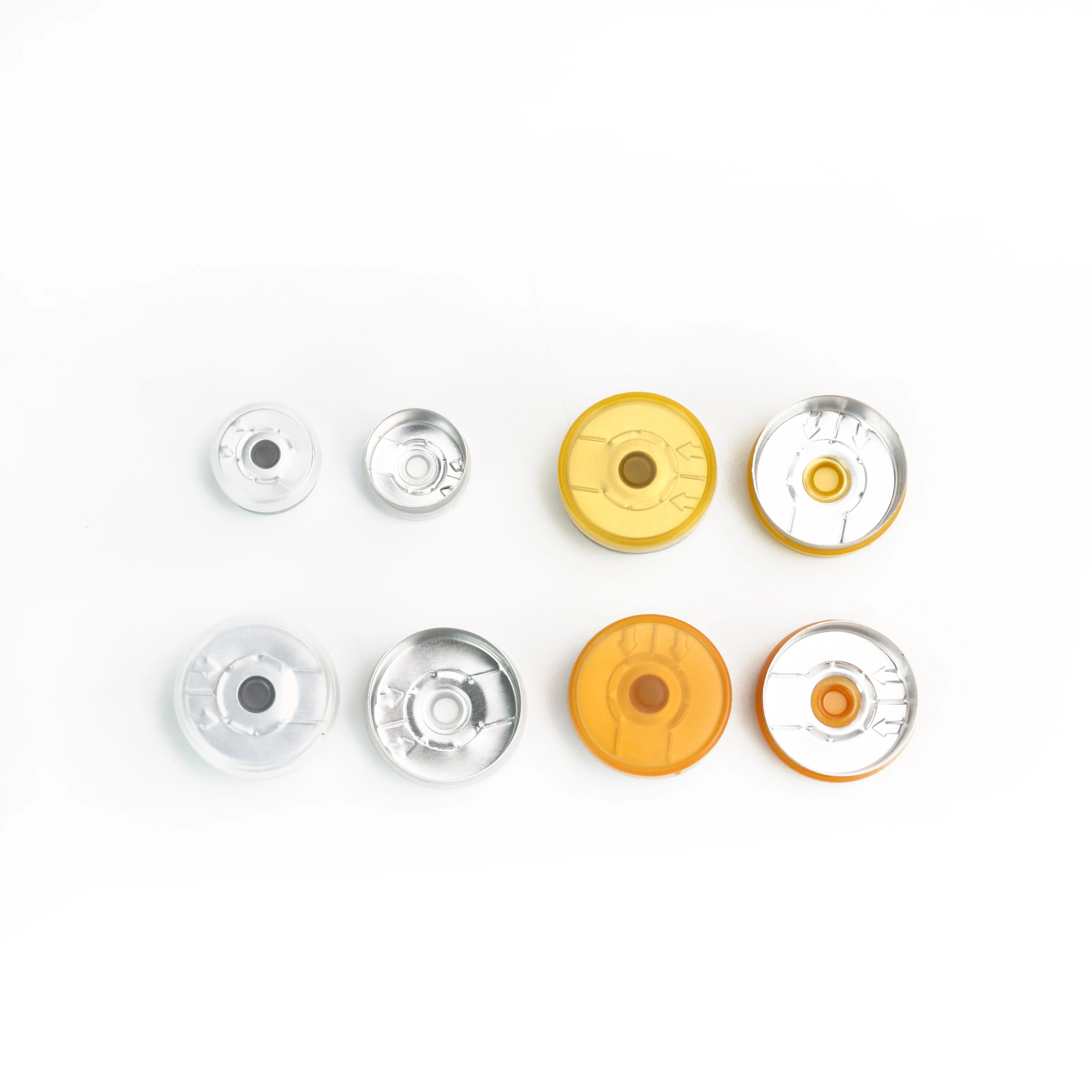 Clear Transparent Pharmaceutical Glass Vials Bottle With Aluminum Filp Cap Tear Off Cap