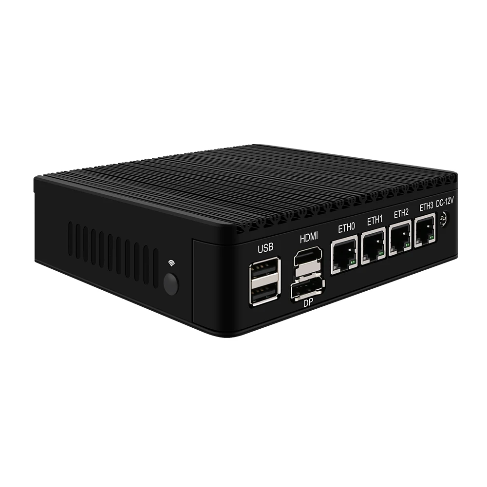 Fanless Mini PC 4 InteI i226-V 2.5G N6005 N5105 V5 Topton 2*NVMe TPM2.0 Switch Soft Router ESXI PVE Firewall Appliance Server