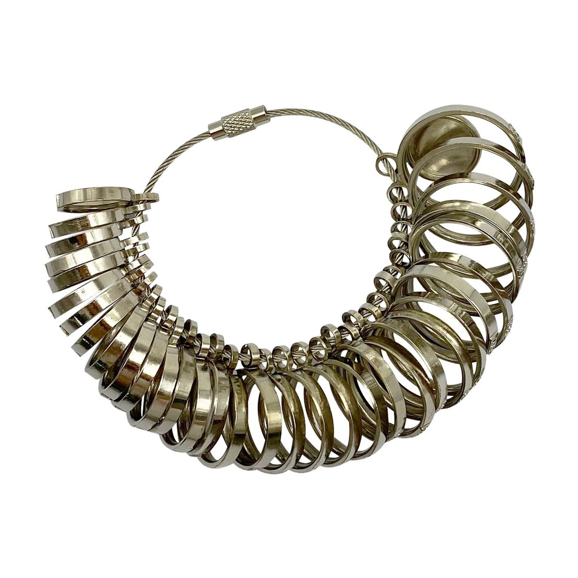 Hong Kong ring size jewelry measuring tool men and women wedding alloy 0-33 metal ring finger size measuring instrument