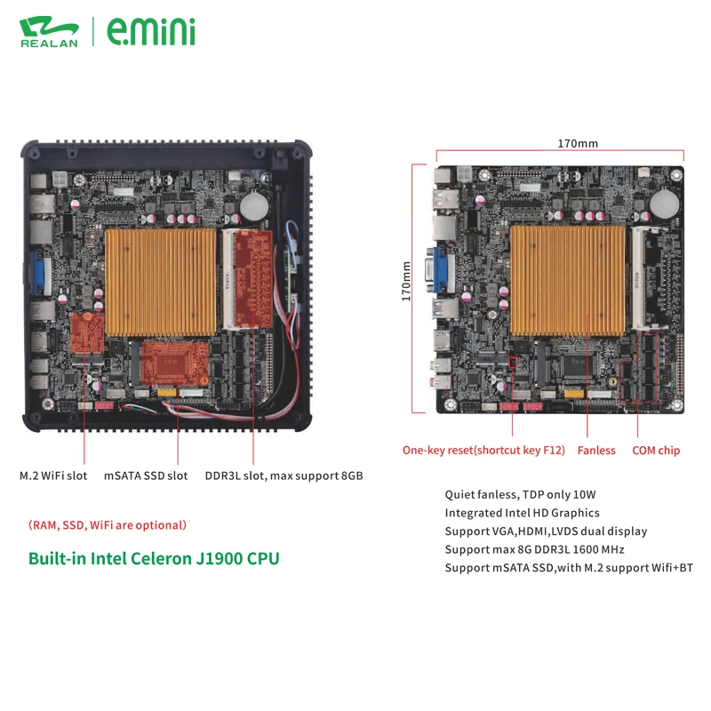 android computer industrial pc linux for smart control system AI device