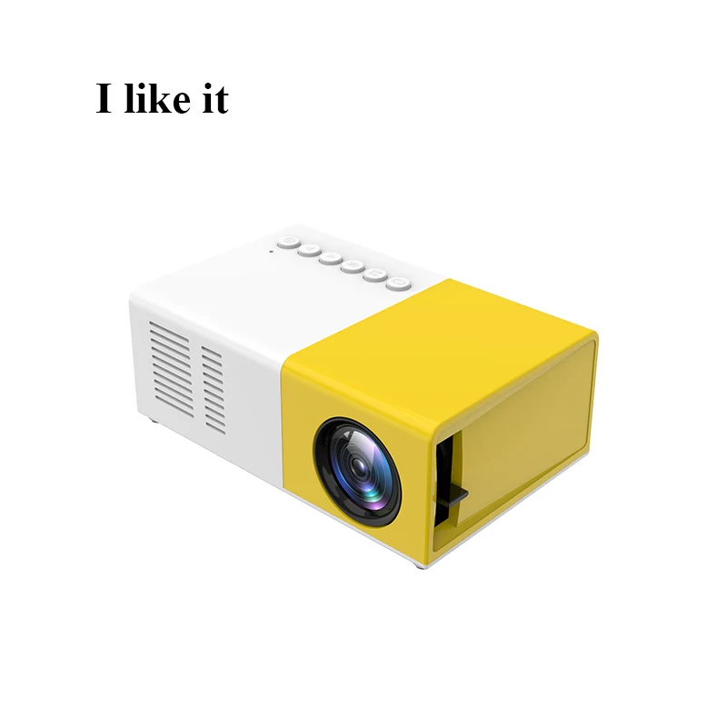 Мини карманный проектор J9, яркость 1500 люмен, 320x240p, домашний кинотеатр, Лучшая цена от производителя