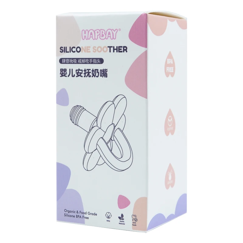 Hot Selling  Safety 100% Food Grade Silicone Baby Pacifier  Reusable Colorful Baby Silicone Teether Pacifier