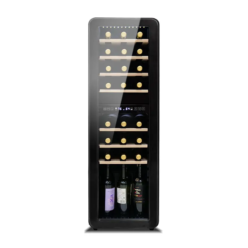 New Products 2023 Wine Fridge Electric Wine Cooler Dual Zone Narrow Usa 110V Bar & Wine Chiller