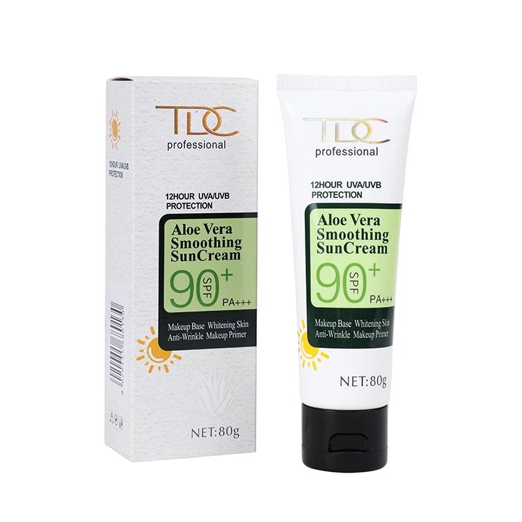 OEM SPF60 Private Label Sun Cream Aloe Vera and Mineral Based Face Sunscreen for Effective Sun Protection