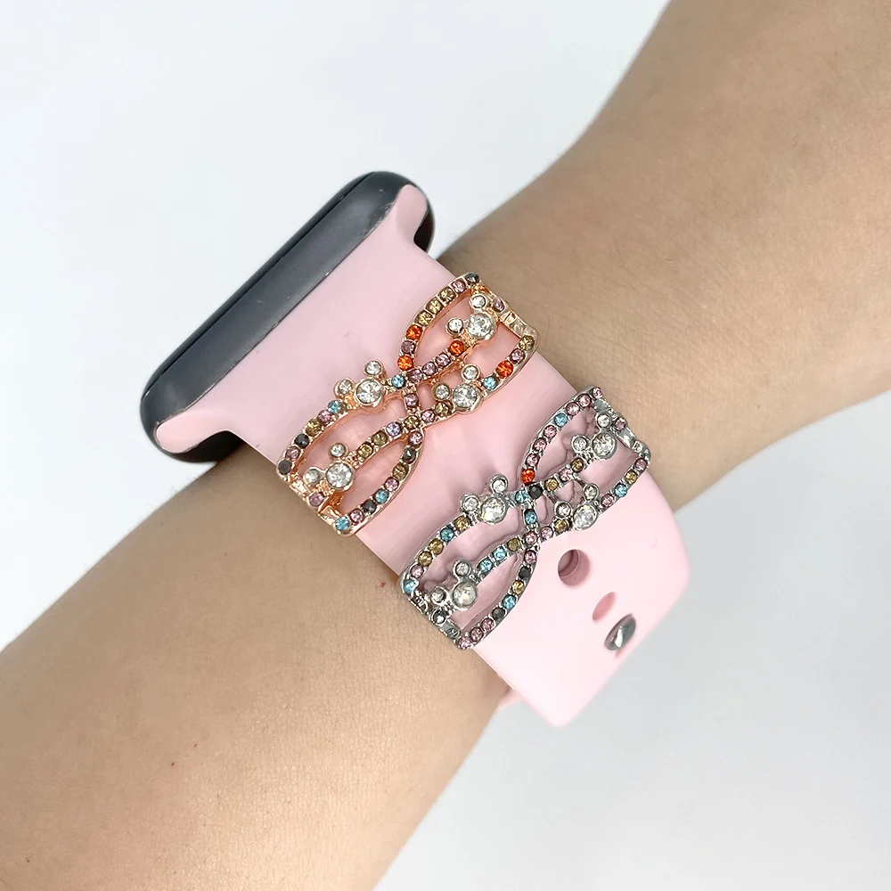 2021 New Watch Band Charms Loops for Apple Watch Bands Decorative charms Ring for Silicone Apple Watch Band SE 6 5 4 3 2 1