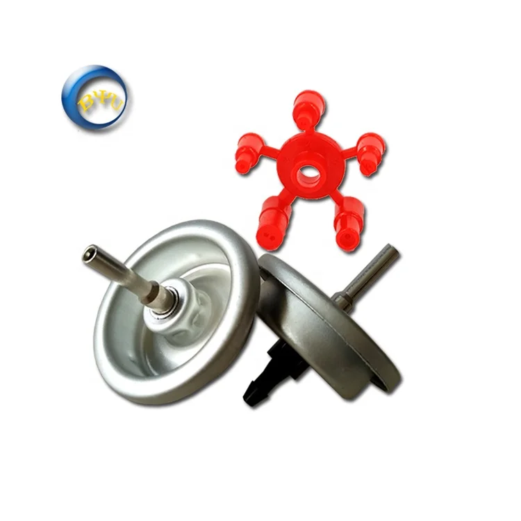 High quality lighter gas valve metal stem with red adaptor made by BYU China