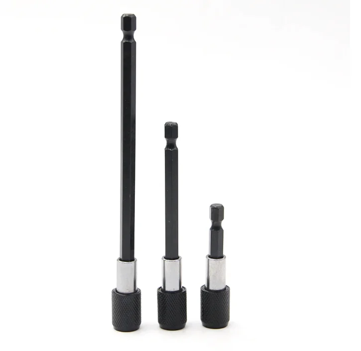 3PCS 60-100-150mm 1/4 Inch Hex shank Quick Release Adjustable telescopic joint Screwdriver Bit Holder Extension connecting rod