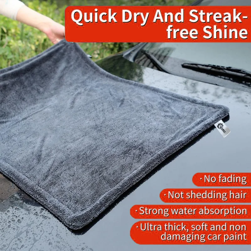 Car Care Detailing super absorbent towel for car Cleaning Cloths Cleaning Auto car drying towel 1400gsm drying 1600gsm 1200