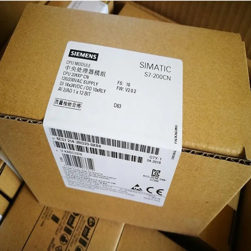 Hot Sale Germany Siemens Simatic PLC CPU Module 6ES7214-2BD23-0XB8 6ES7233-1PL22-0XA8 6ES7221-1BH22-0XA8 6ES7231-0HC22-0XA8