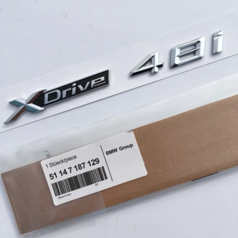 ABS material Four-wheel drive label tailgate rear label side logo For BMW G20 G30 G01 G02 G05 G06 G07 35i 20i 28i 30i 35i 48i