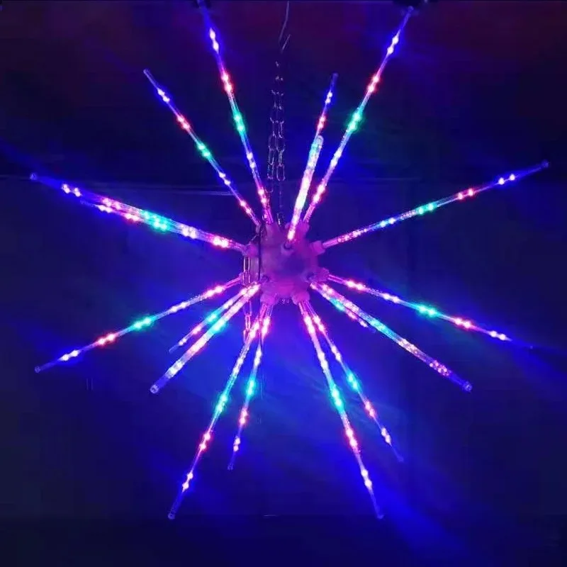 Outdoor High Quality Waterproof Colorful Christmas Firework LED Light for Street Christmas Landscape Decoration