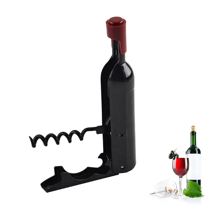 Открывалка для бутылок красного вина, штопор в форме бутылки вина, нержавеющая сталь, открывалка для пива с магнитом