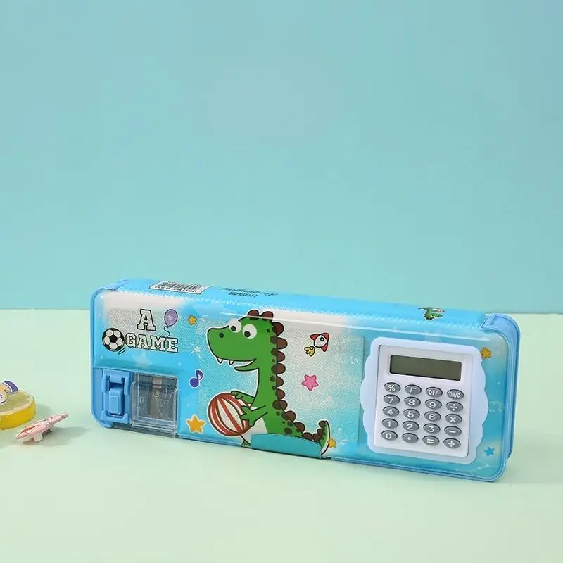 Custom Pencil Case Stationery Cases for Girls Cartoon Pen Pouch Birthday Gift Boys With Calculator