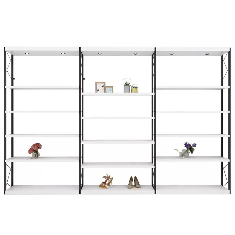 Simple Modern Shoe Rack Cabinet Storage Custom Retail Heavy Duty Shoe Racks for Shoe Store