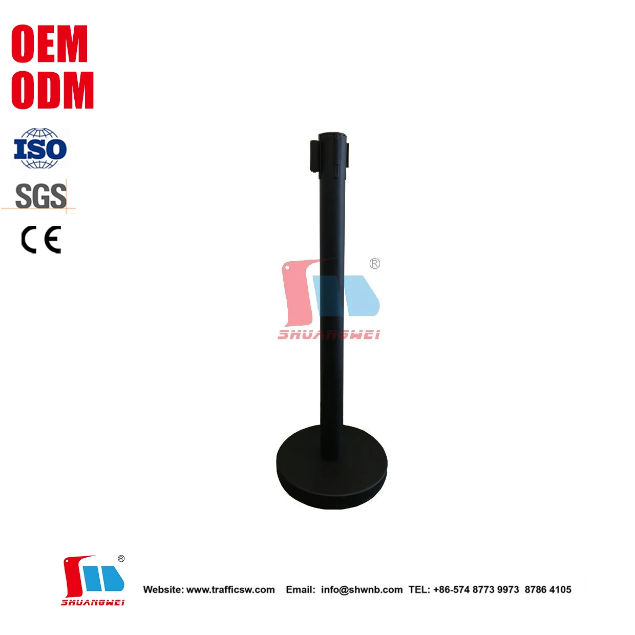 Belt Stanchion Queue Barriers Security Pole Posts Crowd Control Stanchion with 2M Retractable Belt Stanchion Set